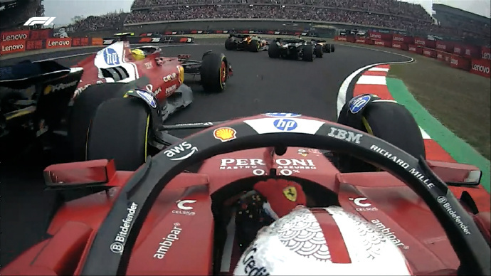 开云体育-法拉利翻盘雷诺车队，勒克莱尔刷新纪录